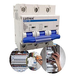 Disjuntor Triplo Din Tripolar 125a Curva C Tensão até 400v