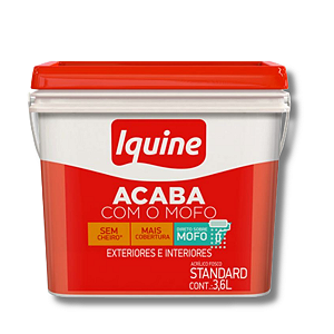 LATEX ACRILICO IQUINE ACABA COM O MOFO BRANCO NEVE 3,6L