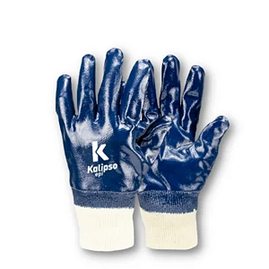 LUVA KALIPSO EMB NITRILI-KA 30 AZUL/BRANCA M