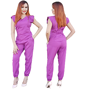 Scrub Hospitalar - Pijama Cirurgico Slim Jogger - Oxfordine