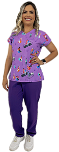 Scrub Pijama Cirurgico hospitalar fisioterapia fisioterapeuta