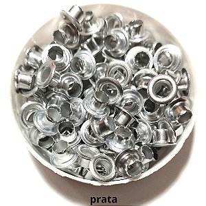 Ilhoses de Ferro 3/16'' - ref. 54 PRATA - 50 unidades