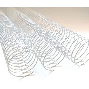 Espiral Encadernação Aço Revestido em Nylon 1 3/4'' (400 folhas) Passo 3X1 -BRANCO