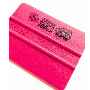 Espátula e Dobradeira para Plotagem/Encadernação Retangular Silicone Flexível Pink 10x7cm Exfak Profissional