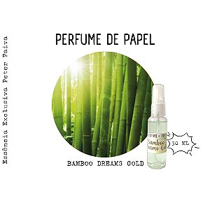 Perfume de Papel / Cheirinho para Embalagem / Aroma para Ambientes - Bamboo Dreams Gold 30ml