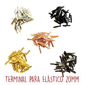 Terminal/ Ponteira para Elástico em Agendas (CORES) 20mm