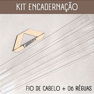 KIT ENCADERNAÇÃO - Fio de Cabelo + 06 réguas