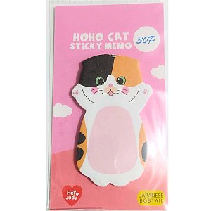 BLOCO AUTOADESIVO GATOS KAWAII - 30 FOLHAS