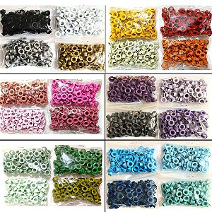 KIT 400 ILHOSES - 100 UNIDADES POR COR / 4 CORES DIFERENTES