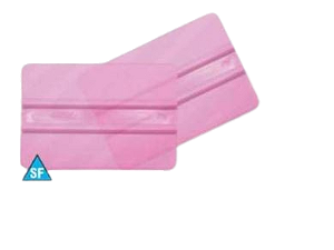 Espátula/Dobradeira Cartonagem / Plotagem Silicone Pink Transparente 100x70mm