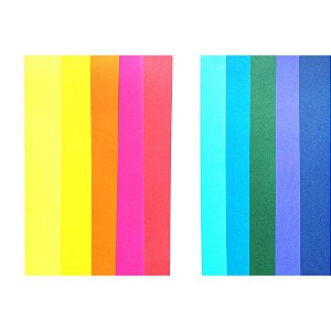Papel Scrapbook COLORIDOS DIVERSOS 180g - 30,5 x 30,5cm - 29 folhas