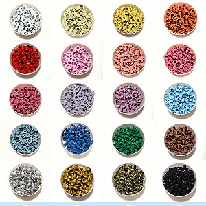Ilhoses Coloridos de Alumínio n.54 - várias cores - 500 unidades