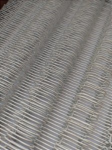 Wire-o para Encadernação A4 BRANCO 5/8 - 120 folhas (passo 2x1) 12 unidades