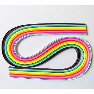 Kit de Papéis para Quilling 120 tiras Coloridas/5mm
