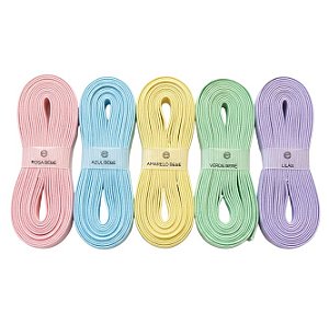 Kit de Elástico Chato 7mm CANDY - 5 CORES - 10 METROS