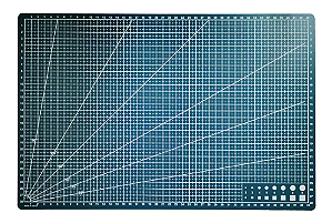Base de Corte A3 Verde Escuro- 45 x 30 x 0,09cm Uma face
