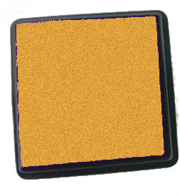 Carimbeira / Almofada para Carimbo - Diversas Cores cor:Dourada