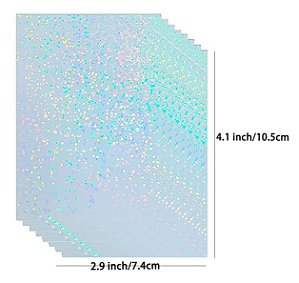 Filme de laminação a frio à prova d'água, 10 folhas (10,5 x 7,4 cm) filme de papel autoadesivo laminação de fotos