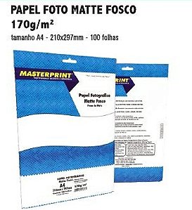 MP-PAPEL FOTO MATTE FOSCO 170G/M² A4 - 100FOLHAS