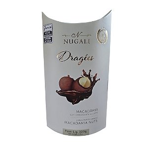 Dragée Macadâmia com Chocolate ao leite - Nugali