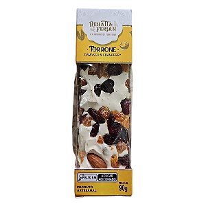 Torrone Premium Damasco e Cranberry 90g - Renatta Ferian