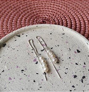 Brinco Slim Pérolas