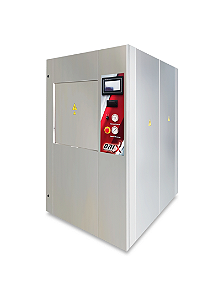 Autoclave horizontal porta de fechamento vertical deslizante - Linha TS