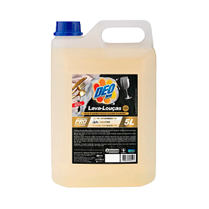 Detergente Neutro Deoline Lava Louças Limpeza Geral Uso Profissional - 5L