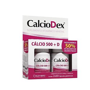 CalcioDex Pack Econômico 2x60 Cápsulas - Kley Hertz
