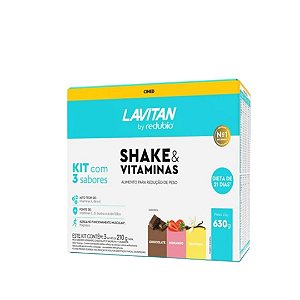 Kit Lavitan Shake e Vitaminas 3 Sabores 630g - Cimed