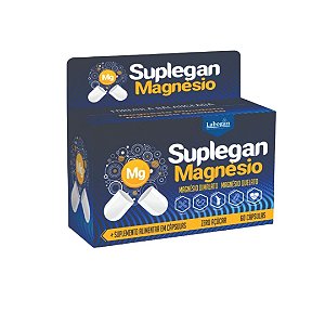 Suplemento Alimentar Suplegan Magnésios 60cps - Labogan