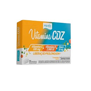 Vitamina CDZ Tripla Ação Com 30 Comprimidos - Equaliv