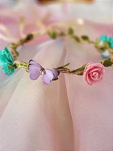 Headband Rosa Jardim dos sonhos