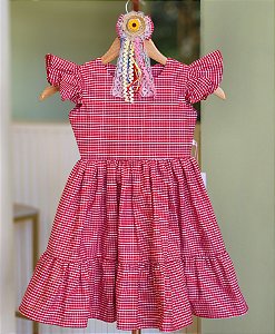 Vestido Xadrez Vermelho
