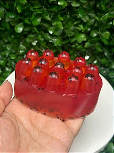 Sabonete Massageador Morango