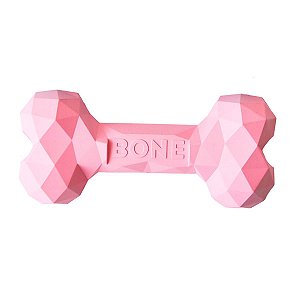 Brinquedo Ossinho Mordedor Para Pet Rosa