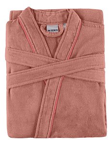 Roupão Adulto Teka Venus Aveludado Rosa M