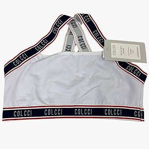 Top Sutiã Colcci Algodão Com Elástico Branco G