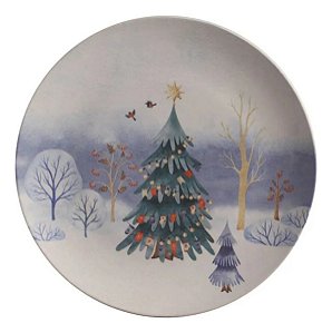 6 Pratos de Sobremesa Coup Porto Brasil Magia Glacial 19,4cm