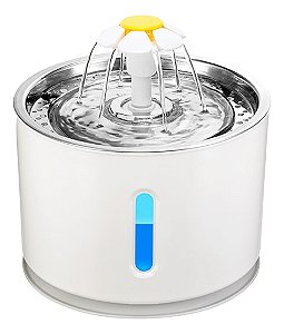 Bebedouro Pet Fonte Água 2,4l Filtro Automático Cães Gatos