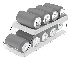 Organizador de Latas Geladeira 9 unidades Clear Fresh OU