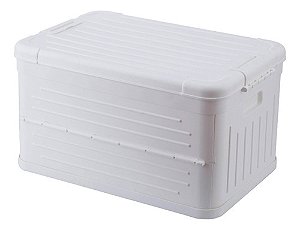 Caixa Organizadora Dobravel Grande 30l Branca Branco