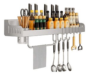 Porta Temperos Organizador Suspenso Cozinha Branco