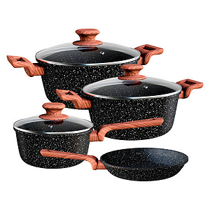 Jogo De Panelas Colorstone Wooden 4 Peças Antiaderente