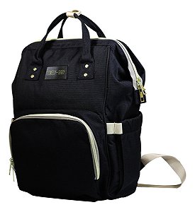 Mochila Maternidade Bolsa Mamãe Bebê Lovely Baby Preto