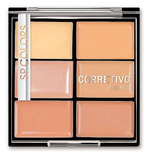 Paleta Corretivos 6 Cores SP Colors 10g