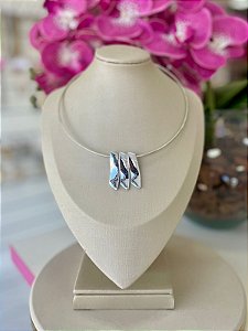 Colar Aro Bijuteria Prata