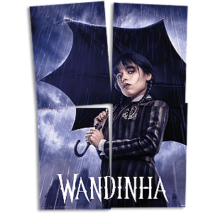 Painel 4 Lâminas Wandinha