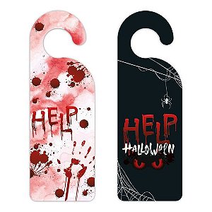 Tag para Maçaneta Help Halloween Composé Colorido - Cromus - 1 Un