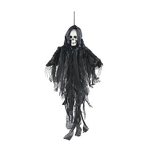 Caveira com Capa Charles Para Pendurar 70cm - 1 Un